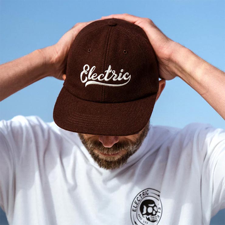ELECTRIC ���쥯�ȥ�å� ���ȥ�åץ���å�  ˹�� SCRIPT 6PANEL UNSTRUCURED HAT ECC13T BROWN ��������Ź������