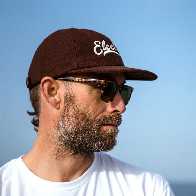 ELECTRIC ���쥯�ȥ�å� ���ȥ�åץ���å�  ˹�� SCRIPT 6PANEL UNSTRUCURED HAT ECC13T BROWN ��������Ź������