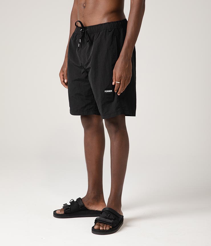 硼 ϥ֥åɥ硼 FORMER եޡ SWANS BAGGY SWIM TRUNK FBO-24101 BLACK Ź