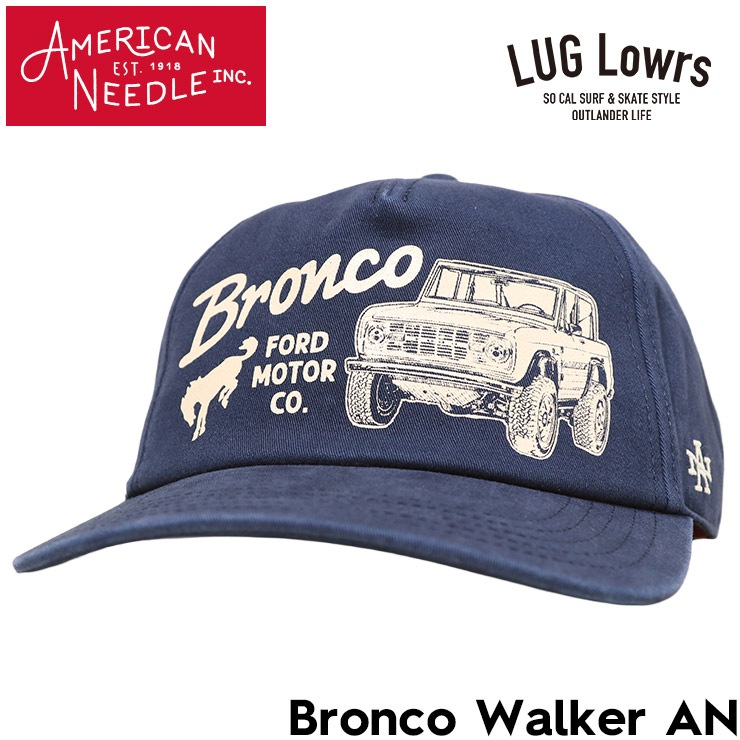 AMERICAN NEEDLE ����ꥫ��ˡ��ɥ� ����å� ��� ��ǥ����� ���ʥåץХå�����å� FORD Bronco �ե����� �֥��� Walker Bronco SMU846A-BRONCO ��������Ź������