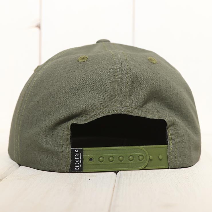 ELECTRIC ���쥯�ȥ�å� ���ʥåץХå�����å�  ˹�� SIDEWAYS VOLT 5PANEL SNAPBACK HAT ECC08T OLIVE(RIPSTOP) ��������Ź������