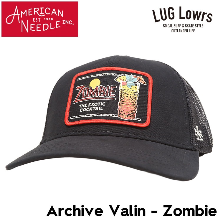 AMERICAN NEEDLE ����ꥫ��ˡ��ɥ� ��å��奭��å� ��� ��ǥ����� 5�ѥͥ륭��å� Archive Valin Zombie SMU789A-ZOMBIE BLK ��������Ź������