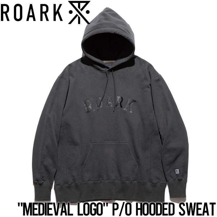 ������̵���ۥץ륪���С��ѡ����� �ա��ǥ� THE ROARK REVIVAL ����������Х��Х� MEDIEVAL LOGO P/O HOODED SWEAT RSWJ952 DGY ��������Ź������