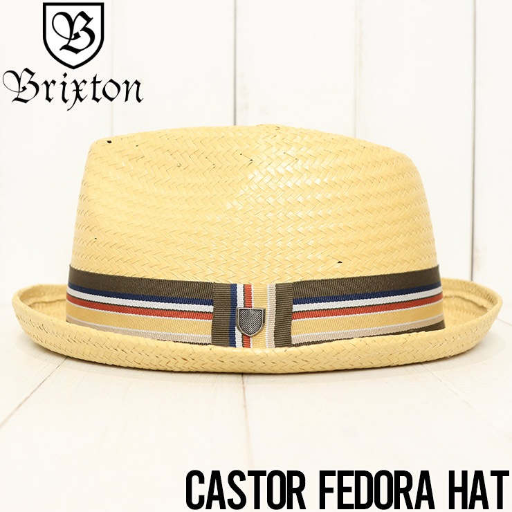 ������̵���� BRIXTON �֥ꥯ���ȥ� CASTOR FEDORA HAT ���ȥ����ϥå� �ե��ɥ�ϥå� 10767 TAN [FB]