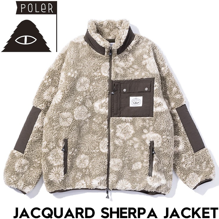 ̵ۥѥ㥱å POLeR ݡ顼 JACQUARD SHERPA JACKET 243MCV0022 SAG Ź