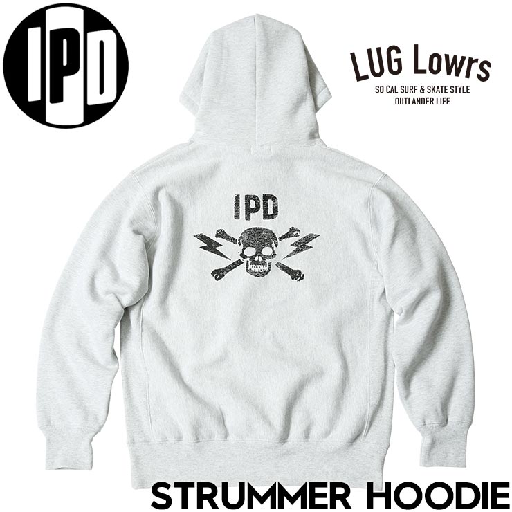 IPD �����ԡ��ǥ��� STRUMMER HOODIE �ץ륪���С��ѡ����� �ա��ǥ� IPDSWBL-1012 ASH GREY ��������Ź������