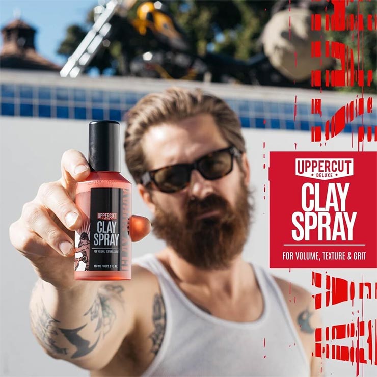 UPPERCUT DELUXE ���åѡ����åȥǥ�å��� ���쥤���ץ졼 ��� �إ����ץ졼 ��������󥰺� �ߥǥ�����ۡ���� �ޥåȻž夲 �ܥ�塼�ॢ�å� CLAY SPRAY 150ml ��������Ź������