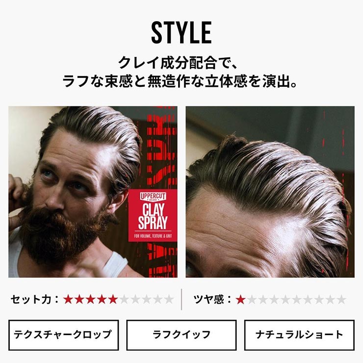 UPPERCUT DELUXE ���åѡ����åȥǥ�å��� ���쥤���ץ졼 ��� �إ����ץ졼 ��������󥰺� �ߥǥ�����ۡ���� �ޥåȻž夲 �ܥ�塼�ॢ�å� CLAY SPRAY 150ml ��������Ź������