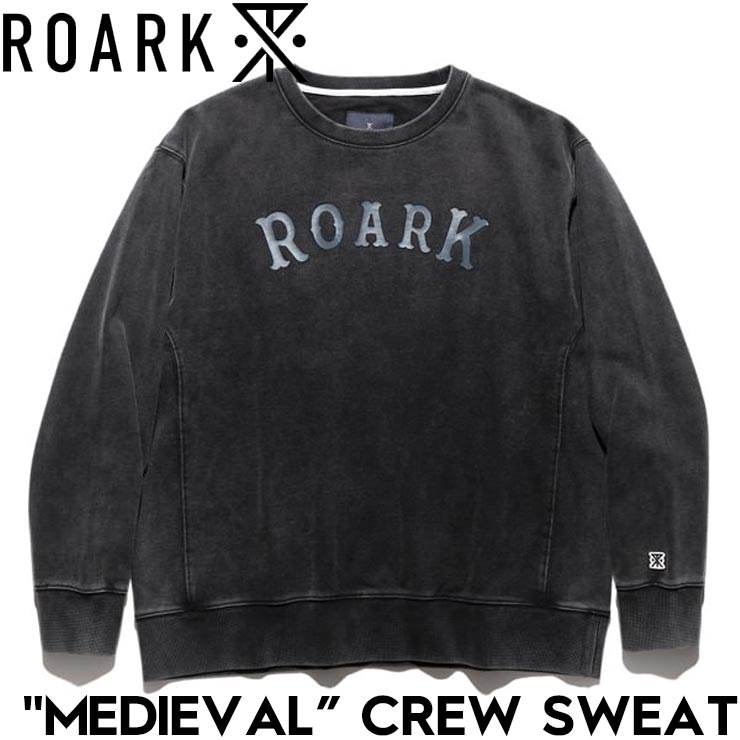 ROARK �������� MEDIEVAL CREW SWEAT �������å� �ȥ졼�ʡ� ���롼�ͥå� RSWJ1171-BLK ��������Ź������