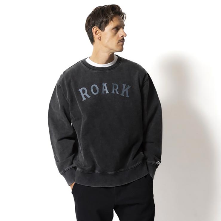 ROARK �������� MEDIEVAL CREW SWEAT �������å� �ȥ졼�ʡ� ���롼�ͥå� RSWJ1171-BLK ��������Ź������