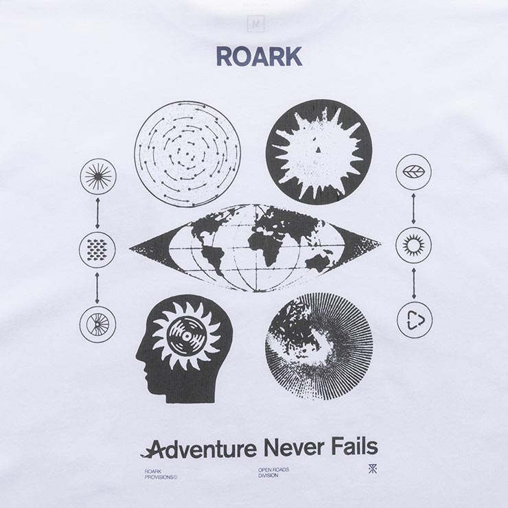 ROARK �������� NEVER FAILS L/S TEE ĹµT����� ����T ��� ��ǥ����� ���åȥ�100% RLTJ1200-WHT ��������Ź������