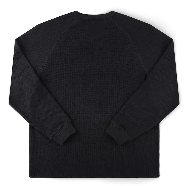 FORMER �ե����ޡ� ĹµT����� ����T ��� ��åե�T����� �饰��󥹥꡼�� ���åȥ� AG RAGLAN WAFFLE BLACK FKN-26102 26FW ��������Ź������