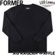 FORMER �ե����ޡ� ĹµT����� ����T ��� ��åե�T����� �饰��󥹥꡼�� ���åȥ� AG RAGLAN WAFFLE BLACK FKN-26102 26FW ��������Ź������
