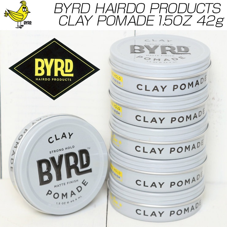 [åݥб] BYRD С CLAY POMADE 1.5OZ 42g 쥤ݥޡ