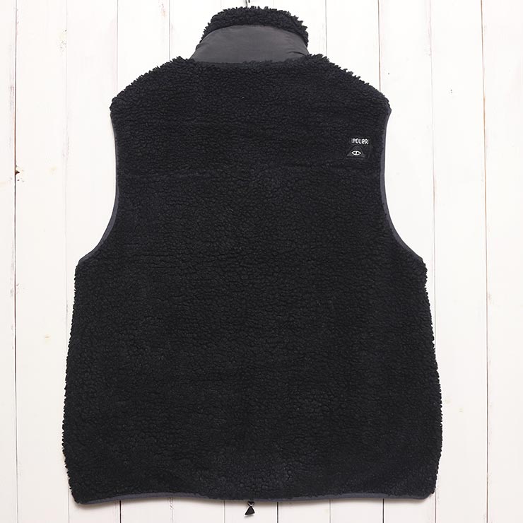 ������̵���ۥ�����ѥ٥��� POLeR �ݡ��顼 JACQUARD SHERPA VEST 243MCV0023 BLK ��������Ź������