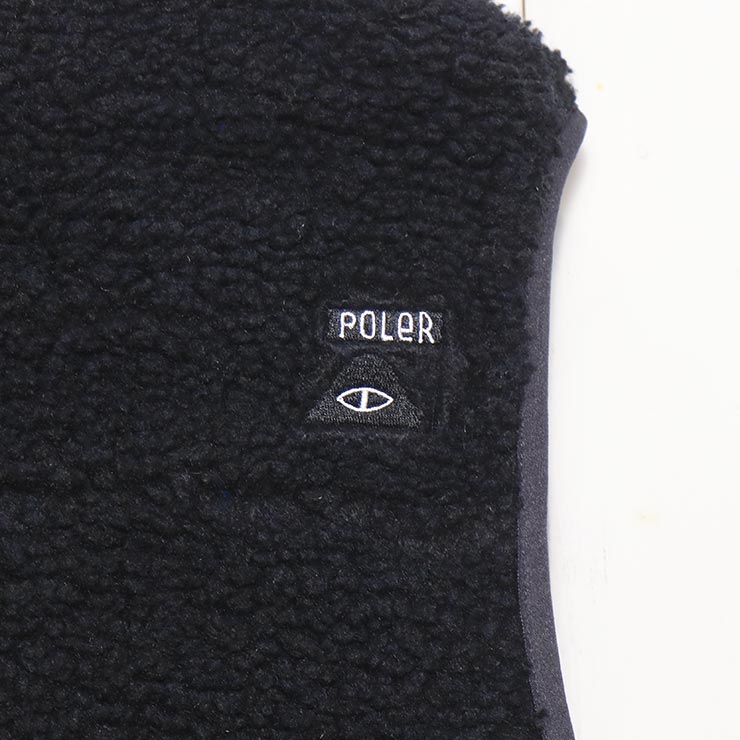 ������̵���ۥ�����ѥ٥��� POLeR �ݡ��顼 JACQUARD SHERPA VEST 243MCV0023 BLK ��������Ź������