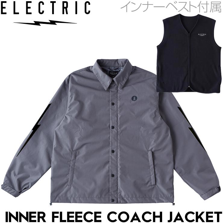 ̵ۥ㥱å ʡ٥դ ELECTRIC 쥯ȥå INNER FLEECE COACH JACKET E24FJ08 GRYŹ