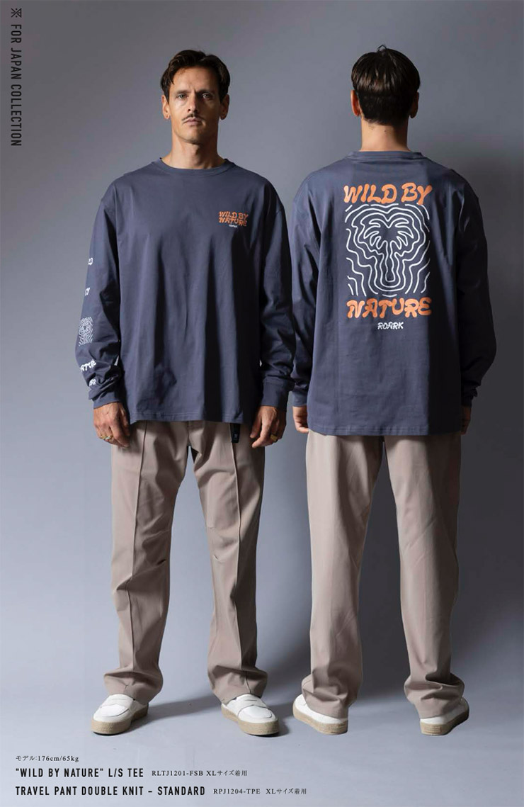 ROARK �������� WILD BY NATURE L/S TEE ĹµT����� ����T ��� ��ǥ����� ���åȥ�100% RLTJ1201-FSB ��������Ź������