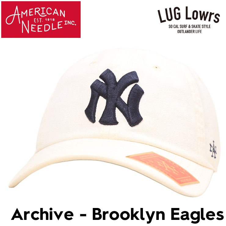 AMERICAN NEEDLE ����ꥫ��ˡ��ɥ� ����å� ��� ��ǥ����� �١����ܡ��륭��å� ��������å� 6�ѥͥ륭��å� �ɽ�����å� Archive Brooklyn Eagles SMU694C-BEAG NATURAL ��������Ź������