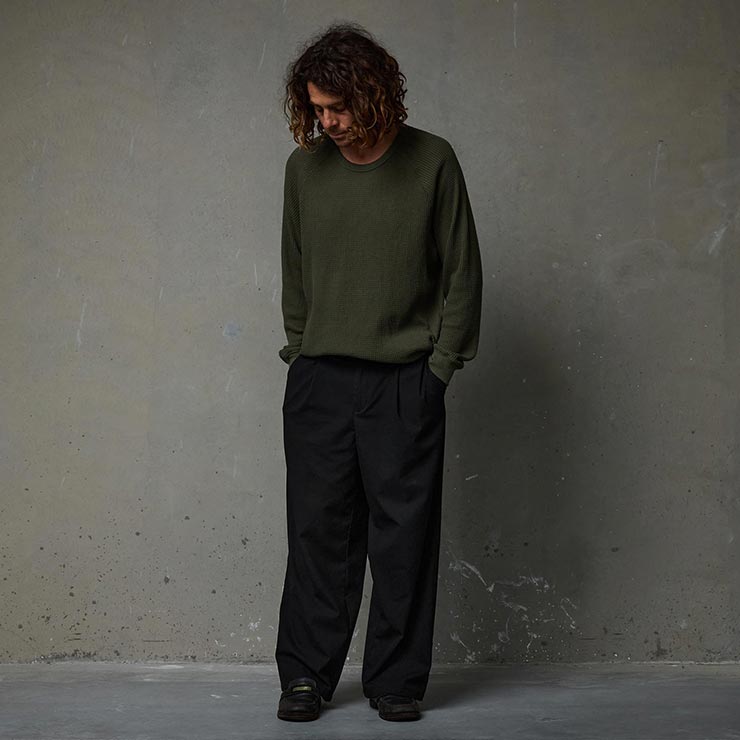 FORMER �ե����ޡ� ĹµT����� ����T ��� ��åե�T����� �饰��󥹥꡼�� ���åȥ� AG RAGLAN WAFFLE SURPLUS FKN-26102 26FW ��������Ź������
