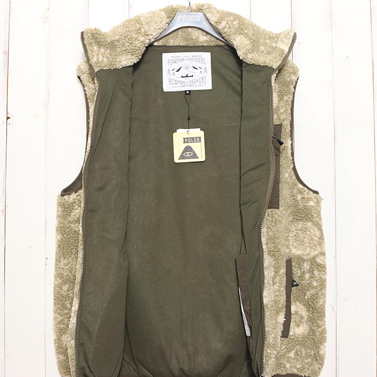 ������ѥ٥��� POLeR �ݡ��顼 JACQUARD SHERPA VEST 243MCV0023 BLK ��������Ź������