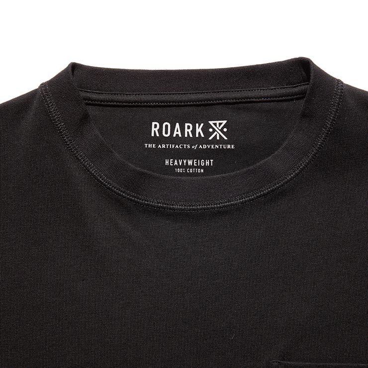 ̵ȾµT 9.3oz إӡ THE ROARK REVIVAL ХХ LABEL POCKET 9.3oz H/W TEE RTJHW1120-BLK 25SU Ź