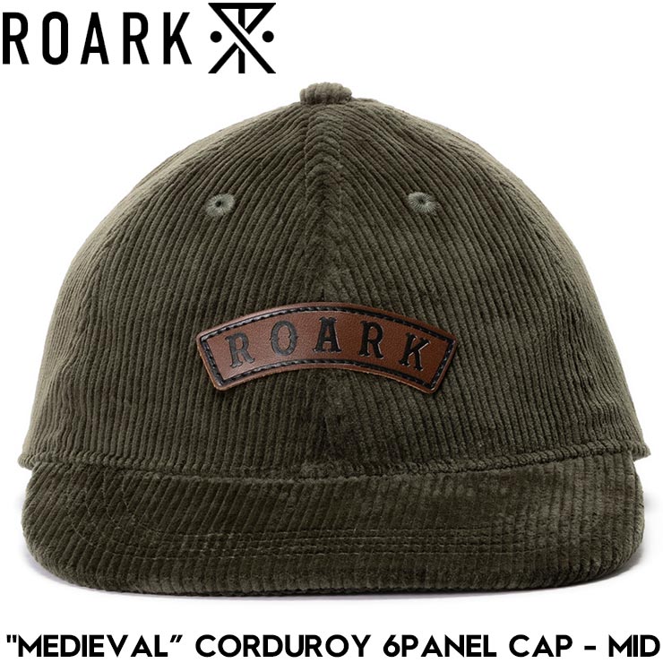 ROARK �������� MEDIEVAL CORDUROY 6PANEL CAP - MID ˹�� ���ȥ�åץ���å� RHJ1155-MGR ��������Ź������