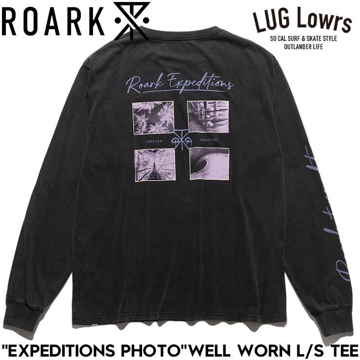 ROARK �������� EXPEDITIONS PHOTO WELL WORN L/S TEE ĹµT����� ����T ��� ��ǥ����� ���åȥ�100% RLTJ1202-BLK ��������Ź������
