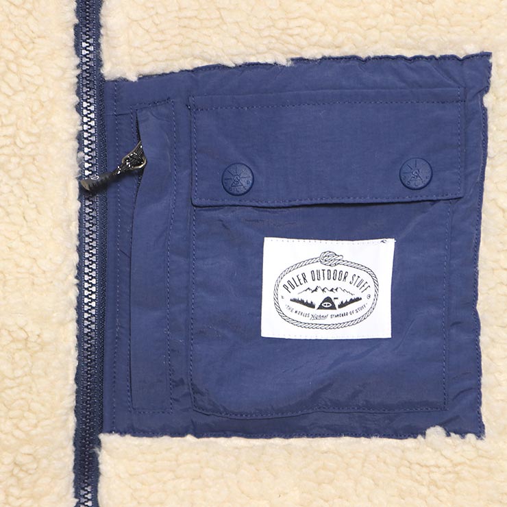 ������̵���ۥ�����ѥ٥��� POLeR �ݡ��顼 JACQUARD SHERPA VEST 243MCV0023 BEG ��������Ź������