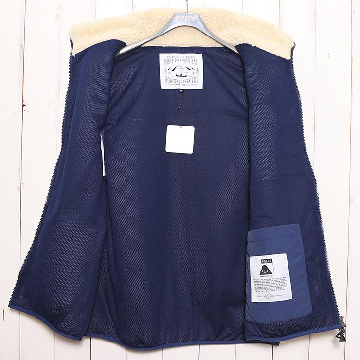 ������̵���ۥ�����ѥ٥��� POLeR �ݡ��顼 JACQUARD SHERPA VEST 243MCV0023 BEG ��������Ź������