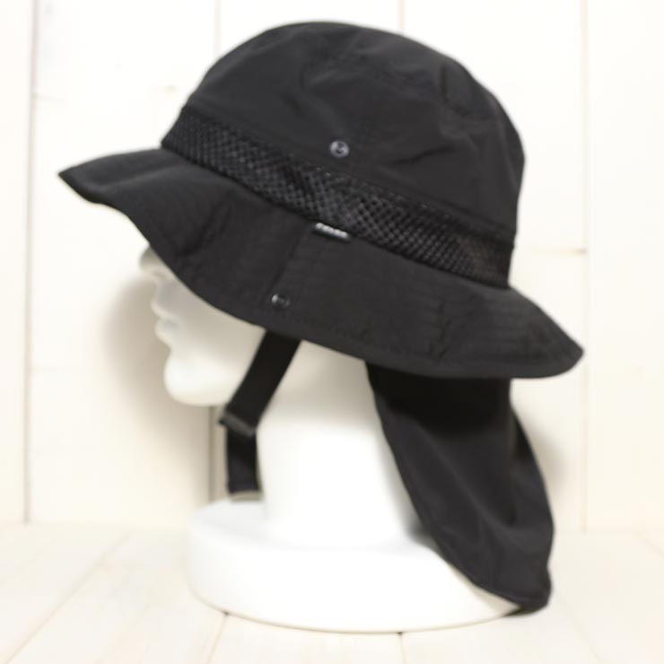 ̵˹ եϥå 󥬡դ POLeR ݡ顼 SUNGUARD SURF BRIM HAT 251MCV0152 BLK Ź