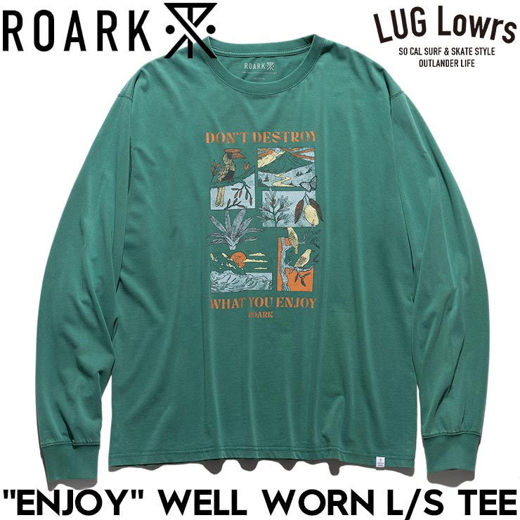 ROARK �������� ENJOY WELL WORN L/S TEE ĹµT����� ����T ��� ��ǥ����� ���åȥ�100% RLTJ1203-HUN 26SP ��������Ź������