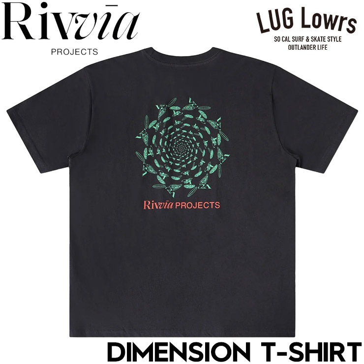 Rivvia PROJECTS ��������ץ��������� ��� T����� Ⱦµ �ץ���T����� ���åȥ�T����� DIMENSION T-SHIRT PIGMENT BLACK RTE-26113 ��������Ź������