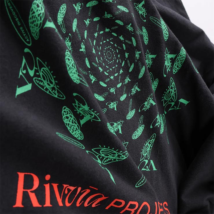 Rivvia PROJECTS ��������ץ��������� ��� T����� Ⱦµ �ץ���T����� ���åȥ�T����� DIMENSION T-SHIRT PIGMENT BLACK RTE-26113 ��������Ź������