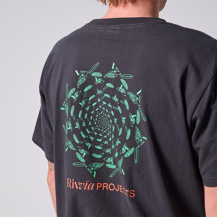 Rivvia PROJECTS ��������ץ��������� ��� T����� Ⱦµ �ץ���T����� ���åȥ�T����� DIMENSION T-SHIRT PIGMENT BLACK RTE-26113 ��������Ź������