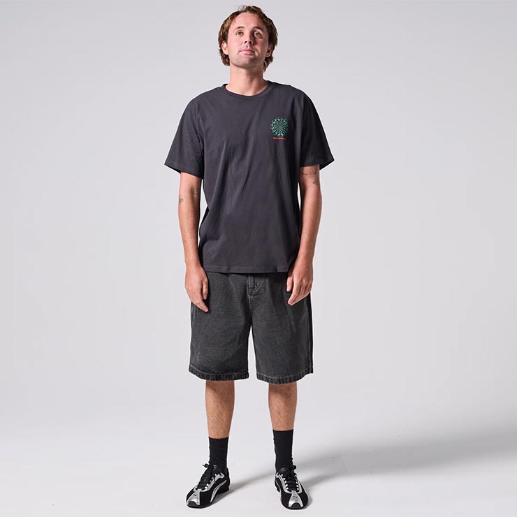 Rivvia PROJECTS ��������ץ��������� ��� T����� Ⱦµ �ץ���T����� ���åȥ�T����� DIMENSION T-SHIRT PIGMENT BLACK RTE-26113 ��������Ź������