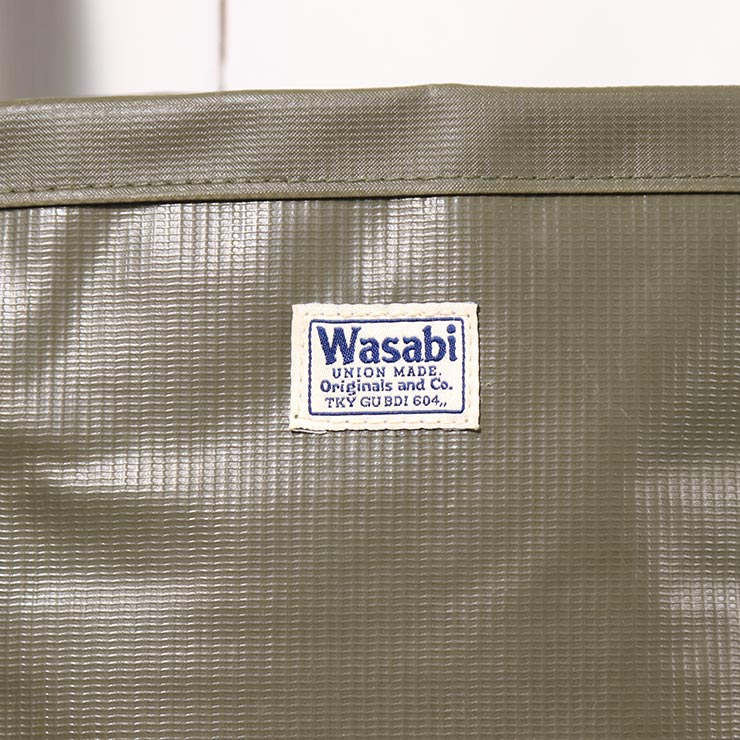 WASABI Originals �掠�� �ȡ��ȥХå� ��� ��ǥ����� �ɿ�Хå� PVC�Хå� �����ȥɥ��Хå� �ӡ����Хå� ����åԥ󥰥Хå� TERP TOTE BAG GREEN ��������Ź������