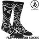 ������̵���ۥ��å��� ���� VOLCOM �ܥ륳�� �����륳�� FILIP RYGALSKI SOCKS ���å��� ���� D6312503 BLACK ��������Ź������