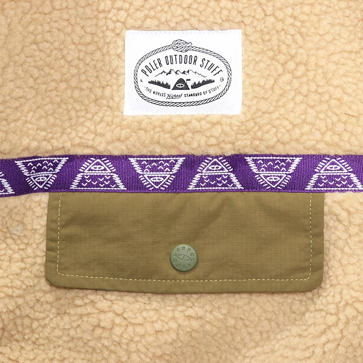 POLeR �ݡ��顼 JACQUARD SHERPA JACKET �ե꡼�����㥱�å� ������ѥ��㥱�å� 253MCV0018 BEG ��������Ź������