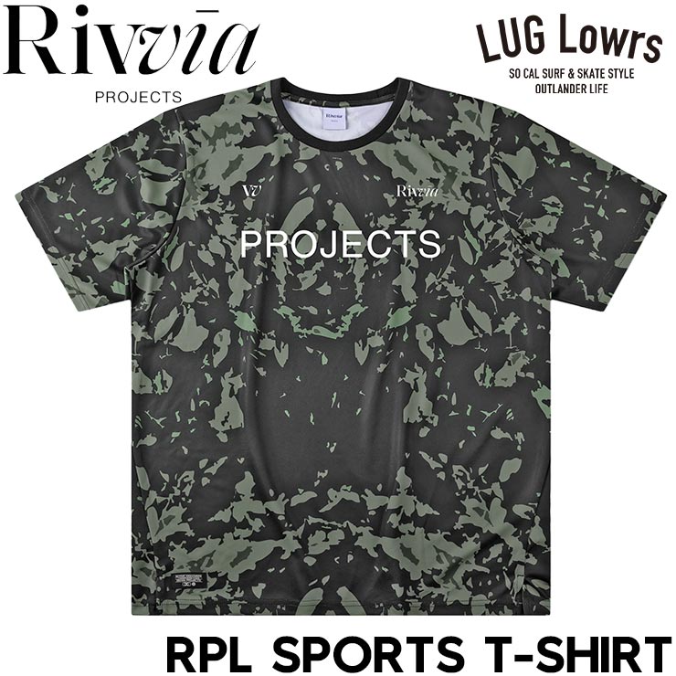 Rivvia PROJECTS ��������ץ��������� ��� T����� Ⱦµ ���ݡ���T����� �ꥵ������ݥꥨ���ƥ� ���� RPL SPORTS T-SHIRT BLACK GREEN RTE-25218 ��������Ź������