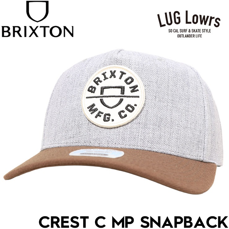BRIXTON �֥ꥯ���ȥ� ���ʥåץХå�����å� ��� ��ǥ����� �١����ܡ��륭��å� �����֥Х����� 5�ѥͥ� CREST C MP SNAPBACK ��������å� ˹�� 11001 HTGPB 26SU ��������Ź������