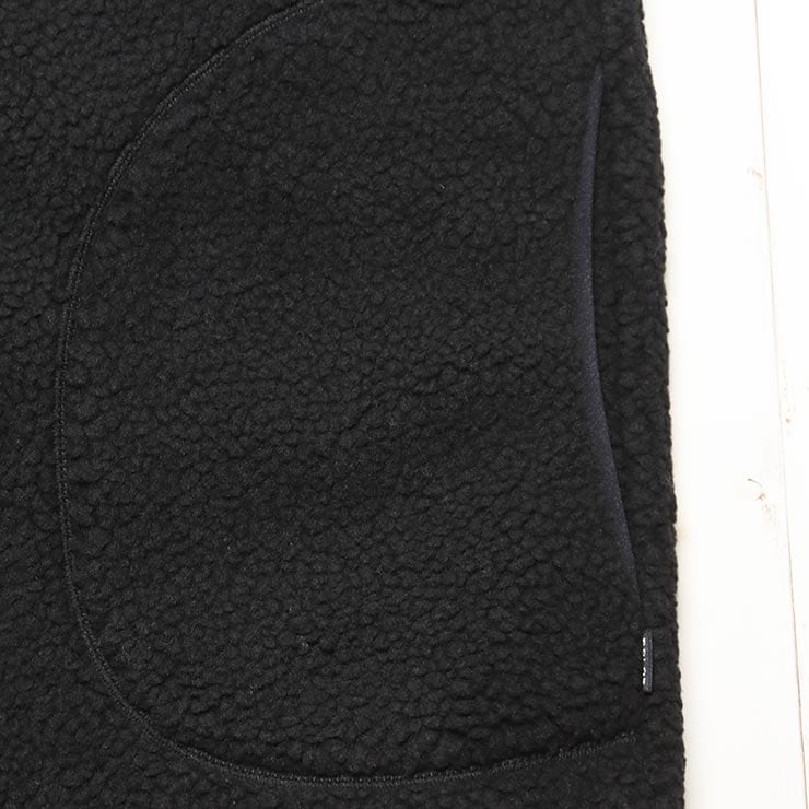 POLeR �ݡ��顼 JACQUARD SHERPA NO COLLAR VEST �ե꡼���٥��� ������ѥ٥��� ��˥��å��� �����ȥɥ� �ɴ� ���� 253MCV0019 BLK ��������Ź������