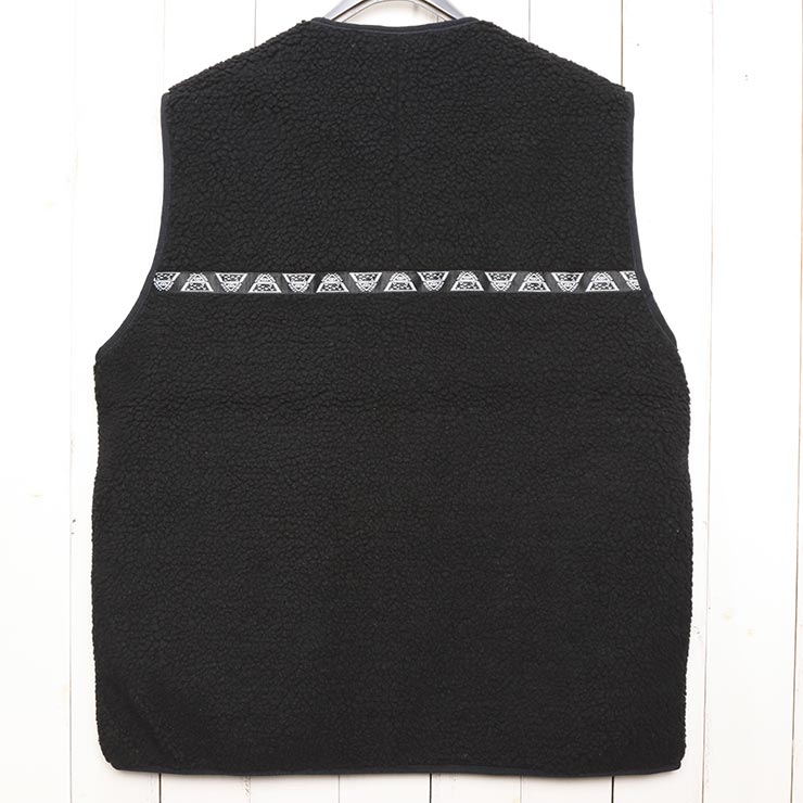 POLeR �ݡ��顼 JACQUARD SHERPA NO COLLAR VEST �ե꡼���٥��� ������ѥ٥��� ��˥��å��� �����ȥɥ� �ɴ� ���� 253MCV0019 BLK ��������Ź������