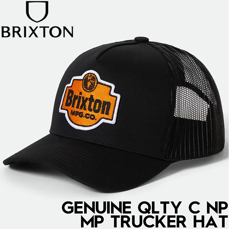 BRIXTON ֥ꥯȥ GENUINE QLTY C NP MP TRUCKER HAT å奭å ˹ 11899 BLACK/BLACK 25FW Ź