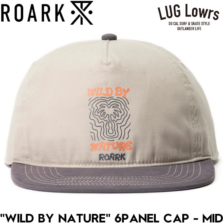 ROARK �������� WILD BY NATURE 5PANEL CAP - MID ˹�� ���ȥ�åץ���å� �ߥåɥ���å� RHJ1202-BON 26SP ��������Ź������