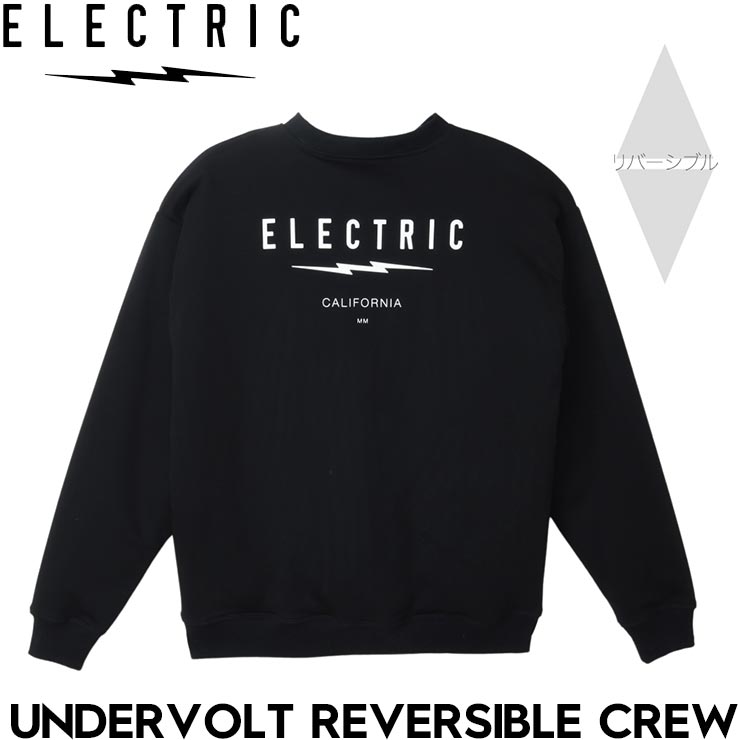 ������̵���ۥ�С����֥� �������åȥȥ졼�ʡ� ELECTRIC ���쥯�ȥ�å� UNDERVOLT REVERSIBLE CREW E24FU19 BLK ��������Ź������