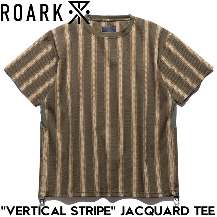 ̵ȾµT 㥬 THE ROARK REVIVAL ХХ VERTICAL STRIPE JACQUARD TEE RTJQ1120-ARM 25SU Ź
