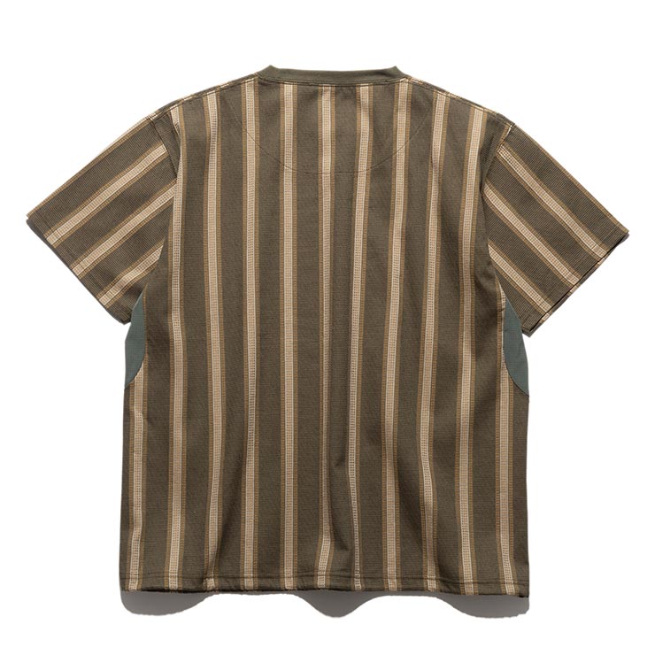 ̵ȾµT 㥬 THE ROARK REVIVAL ХХ VERTICAL STRIPE JACQUARD TEE RTJQ1120-ARM 25SU Ź