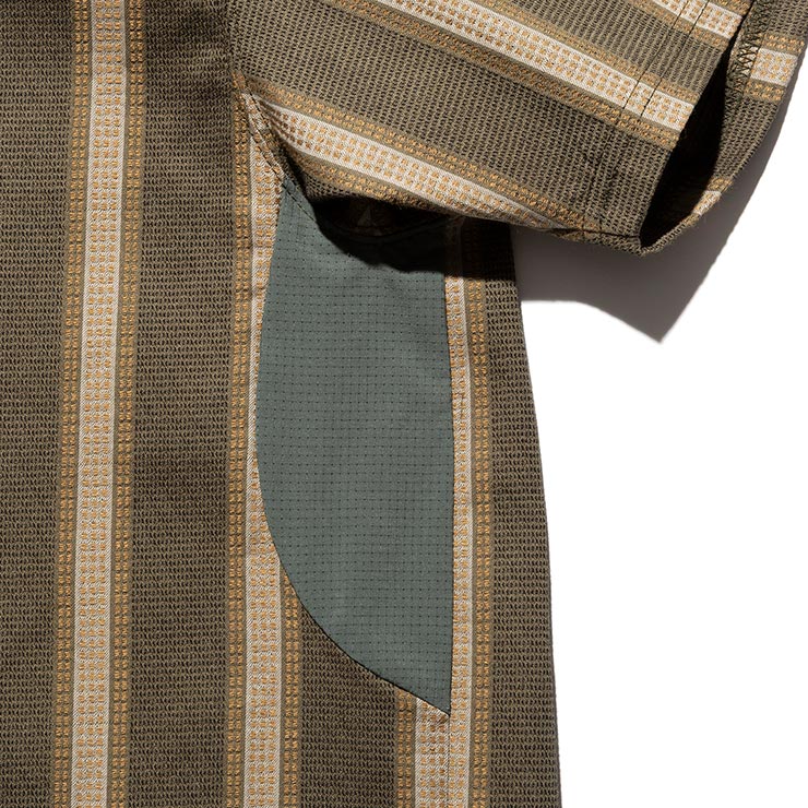 ̵ȾµT 㥬 THE ROARK REVIVAL ХХ VERTICAL STRIPE JACQUARD TEE RTJQ1120-ARM 25SU Ź