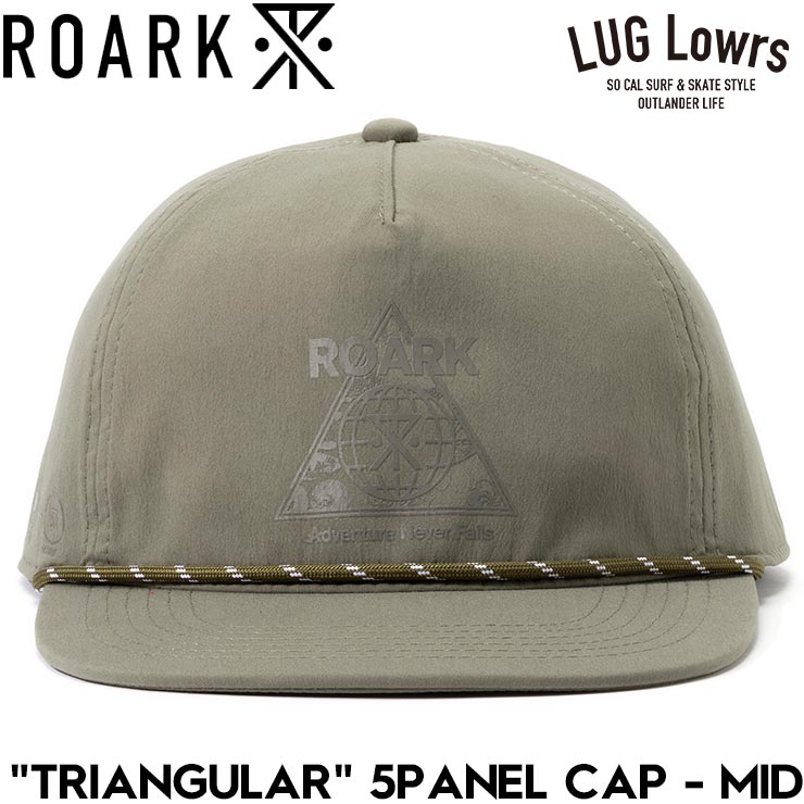 ROARK �������� TRIANGULAR 5PANEL CAP - MID ˹�� ���ȥ�åץ���å� �ߥåɥ���å� RHJ1205-DSA 26SP ��������Ź������